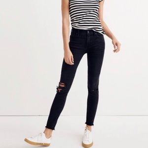 Madewell High Rise 9-inch Skinny Distressed Jeans